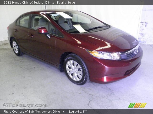 2012 Honda Civic LX Sedan in Crimson Pearl