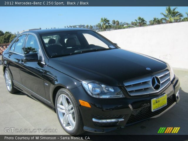 2012 Mercedes-Benz C 250 Sport in Black