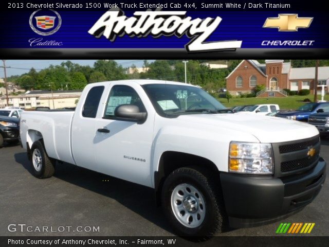 2013 Chevrolet Silverado 1500 Work Truck Extended Cab 4x4 in Summit White