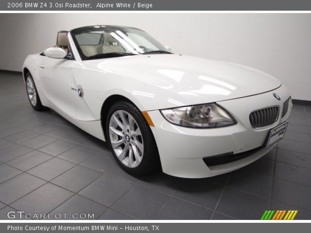 2006 BMW Z4 3.0si Roadster in Alpine White