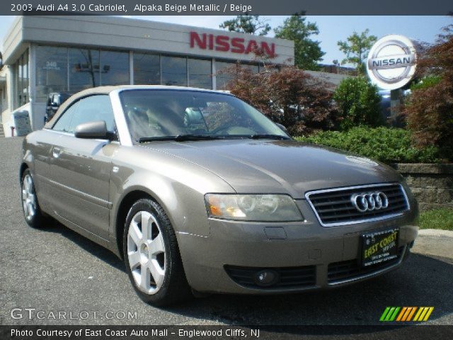 2003 Audi A4 3.0 Cabriolet in Alpaka Beige Metallic