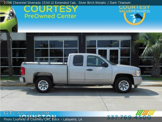 2008 Chevrolet Silverado 1500 LS Extended Cab in Silver Birch Metallic