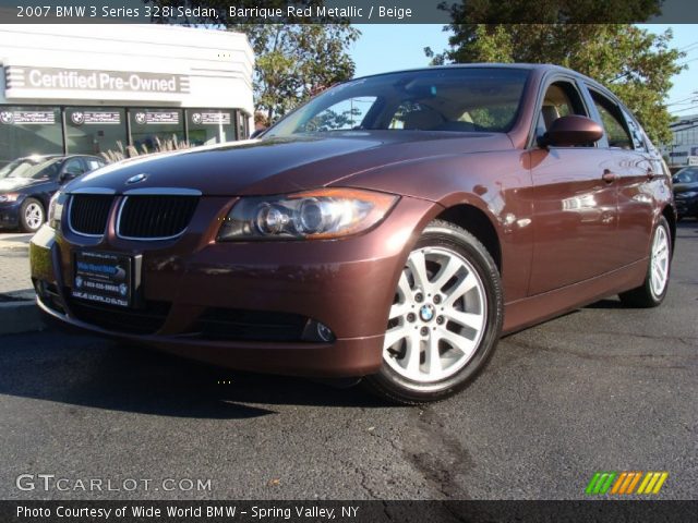 2007 BMW 3 Series 328i Sedan in Barrique Red Metallic