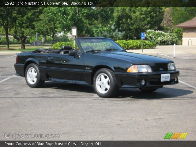 1992 Ford Mustang GT Convertible in Black