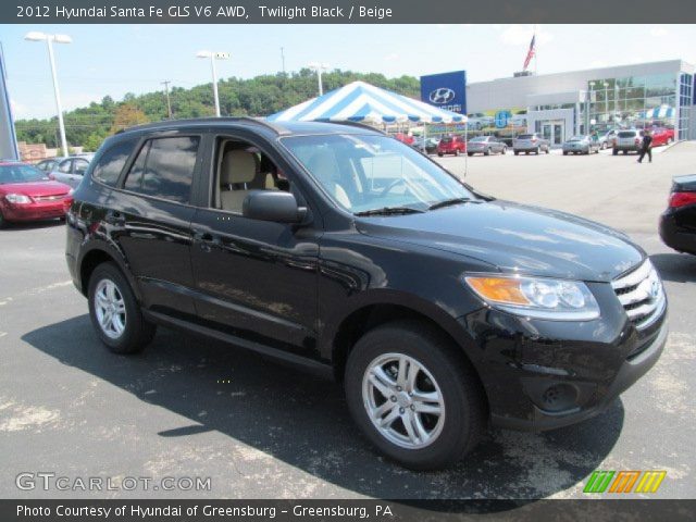 2012 Hyundai Santa Fe GLS V6 AWD in Twilight Black