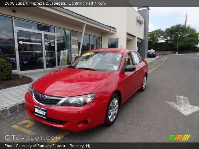 2008 Subaru Impreza 2.5i Sedan in Lightning Red