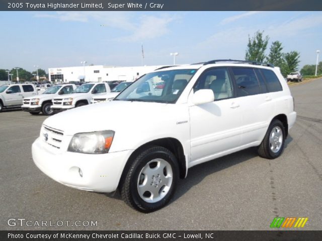 2005 Toyota Highlander Limited in Super White