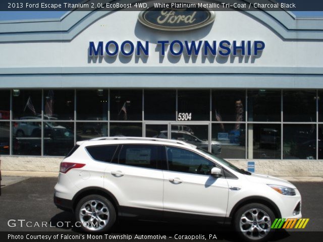 2013 Ford Escape Titanium 2.0L EcoBoost 4WD in White Platinum Metallic Tri-Coat