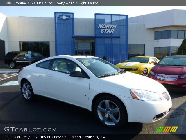 2007 Pontiac G6 GTP Coupe in Ivory White