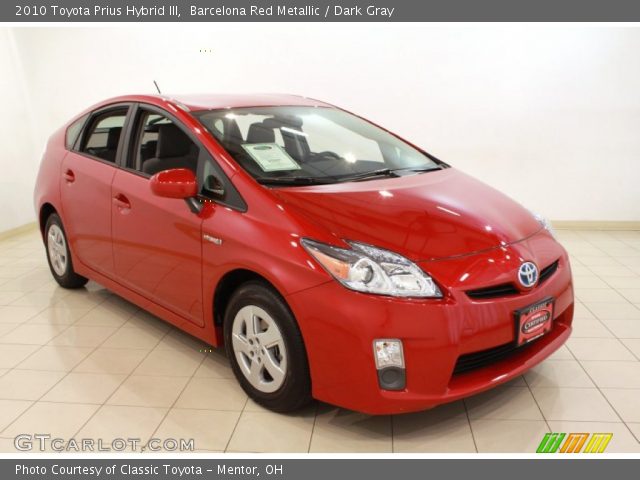 2010 Toyota Prius Hybrid III in Barcelona Red Metallic