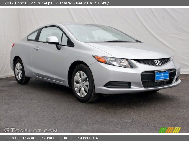 2012 Honda Civic LX Coupe in Alabaster Silver Metallic