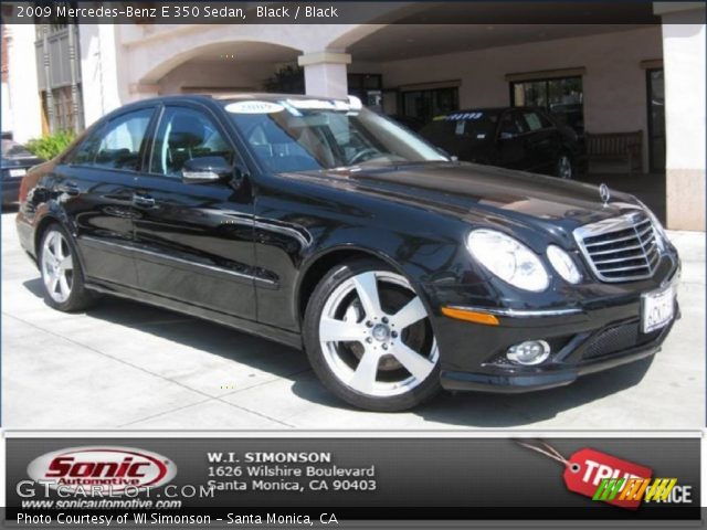 2009 Mercedes-Benz E 350 Sedan in Black
