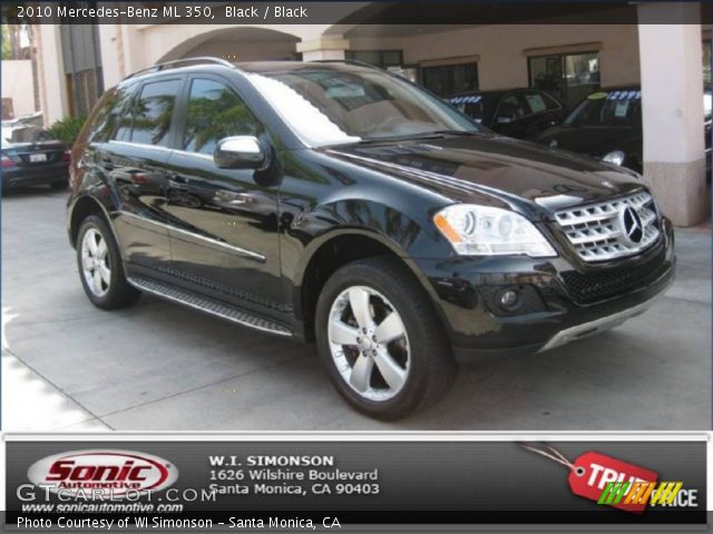 2010 Mercedes-Benz ML 350 in Black