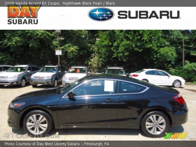2008 Honda accord black coupe