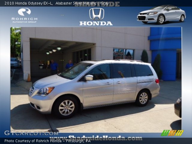 2010 Honda Odyssey EX-L in Alabaster Silver Metallic