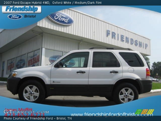 2007 Ford Escape Hybrid 4WD in Oxford White