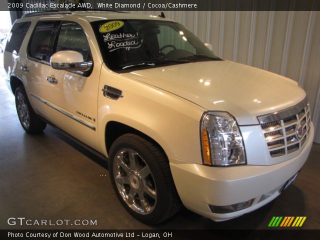 2009 Cadillac Escalade AWD in White Diamond