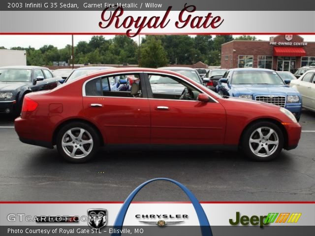 2003 Infiniti G 35 Sedan in Garnet Fire Metallic