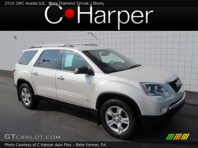 2010 GMC Acadia SLE in White Diamond Tricoat