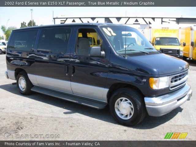 2002 Ford E Series Van E150 XLT Passenger in True Blue Metallic