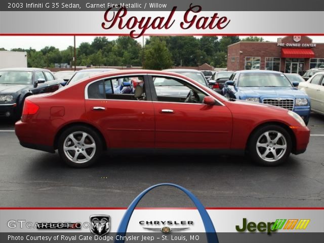 2003 Infiniti G 35 Sedan in Garnet Fire Metallic