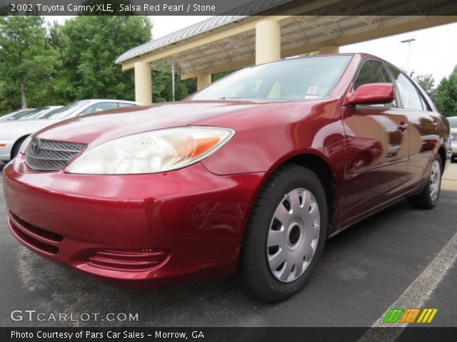 2002 Toyota Camry XLE in Salsa Red Pearl