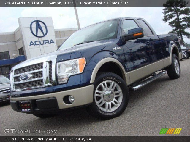 2009 Ford F150 Lariat SuperCab in Dark Blue Pearl Metallic