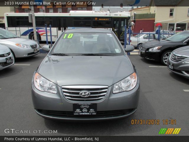 2010 Hyundai Elantra Blue in Carbon Gray Mist