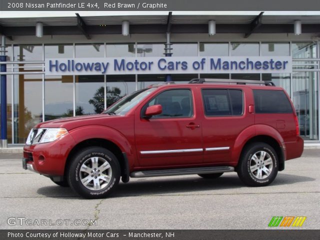 2008 Nissan Pathfinder LE 4x4 in Red Brawn