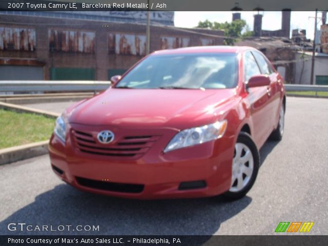 2007 Toyota Camry LE in Barcelona Red Metallic