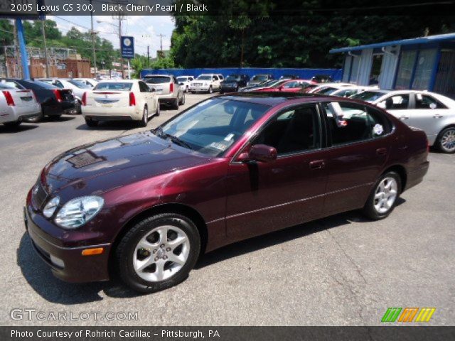 Black Cherry Pearl 2005 Lexus Gs 300 Black Interior