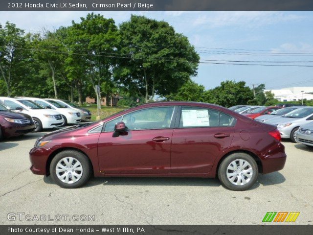 2012 Honda Civic LX Sedan in Crimson Pearl