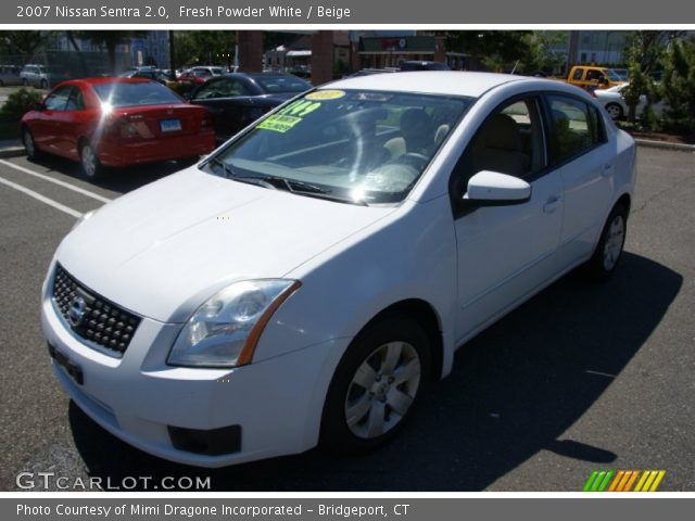 2007 Nissan Sentra 2.0 in Fresh Powder White