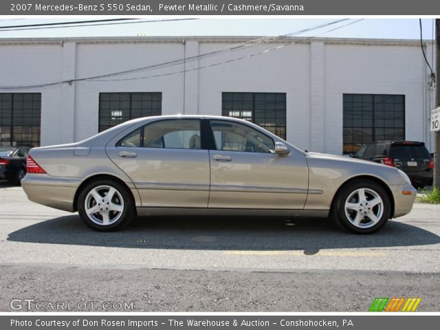 2007 Mercedes-Benz S 550 Sedan in Pewter Metallic