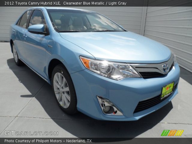 2012 Toyota Camry Hybrid XLE in Clearwater Blue Metallic