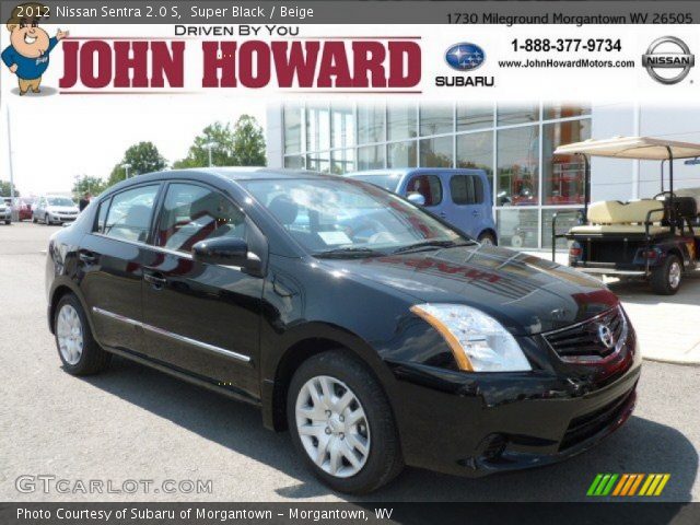 2012 Nissan Sentra 2.0 S in Super Black