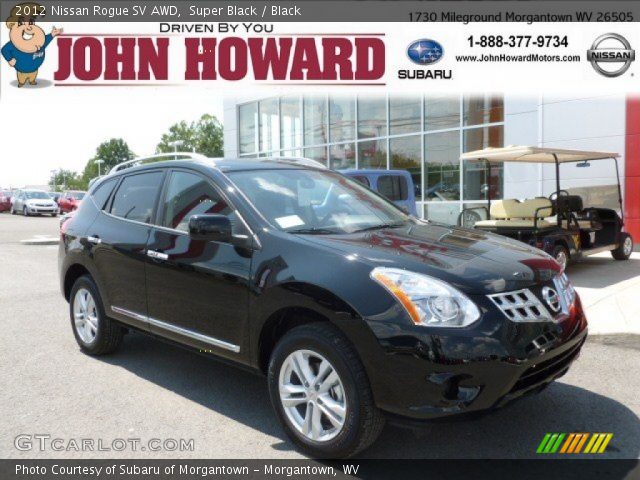 2012 Nissan Rogue SV AWD in Super Black