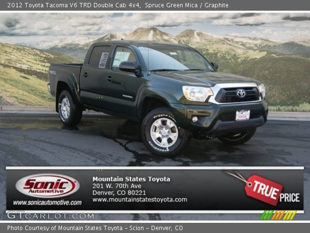 2012 Toyota Tacoma V6 TRD Double Cab 4x4 in Spruce Green Mica