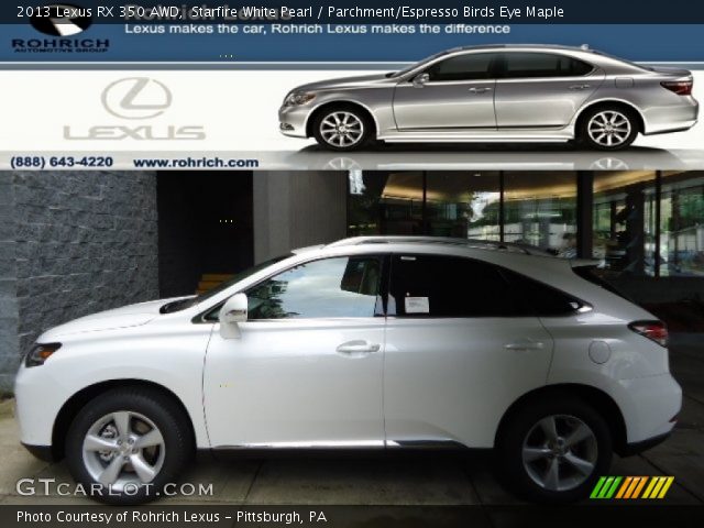 2013 Lexus RX 350 AWD in Starfire White Pearl