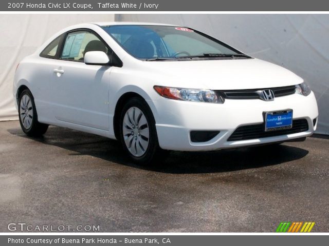 2007 Honda Civic LX Coupe in Taffeta White