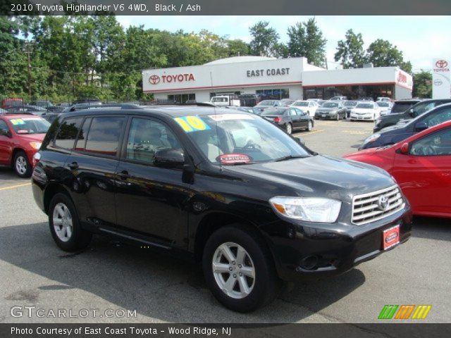 2010 Toyota Highlander V6 4WD in Black