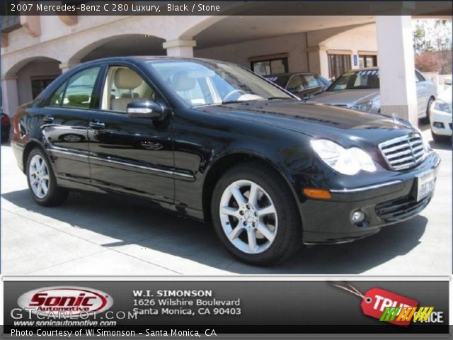 2007 Mercedes-Benz C 280 Luxury in Black