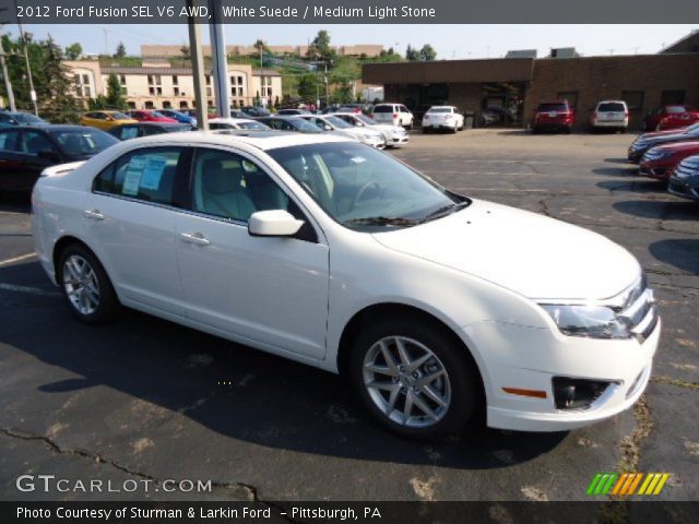2012 Ford Fusion SEL V6 AWD in White Suede