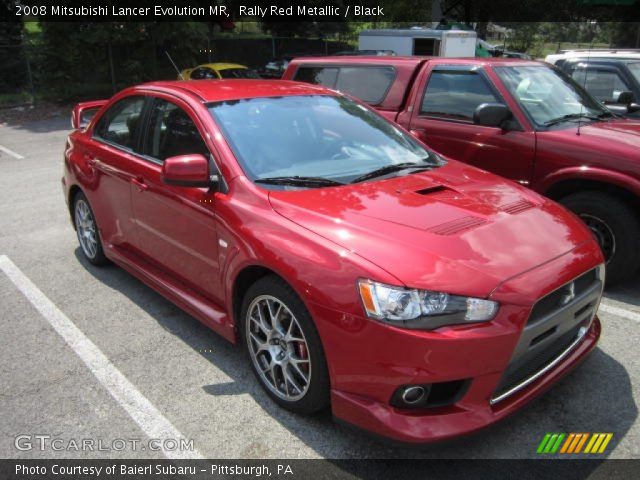2008 Mitsubishi Lancer Evolution MR in Rally Red Metallic