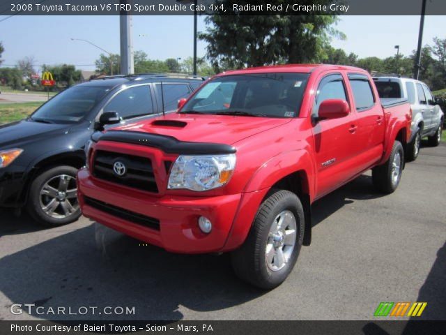 2008 Toyota Tacoma V6 TRD Sport Double Cab 4x4 in Radiant Red