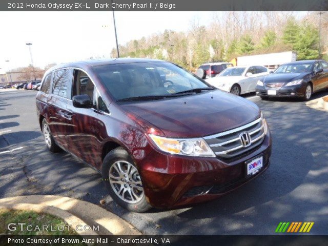 2012 Honda Odyssey EX-L in Dark Cherry Pearl II