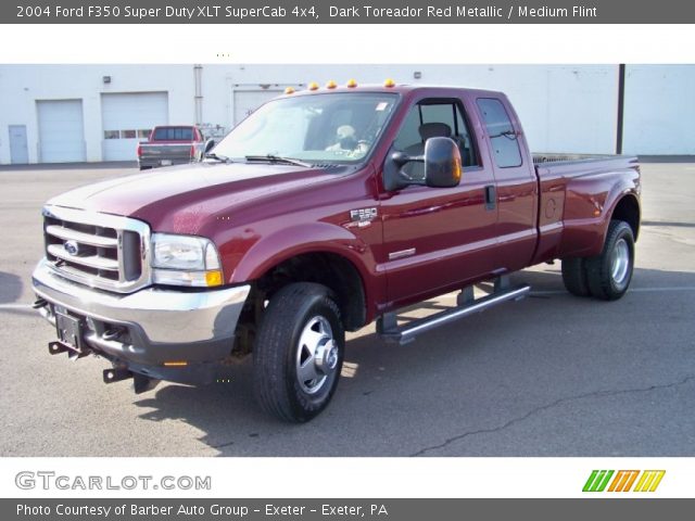 2004 Ford F350 Super Duty XLT SuperCab 4x4 in Dark Toreador Red Metallic