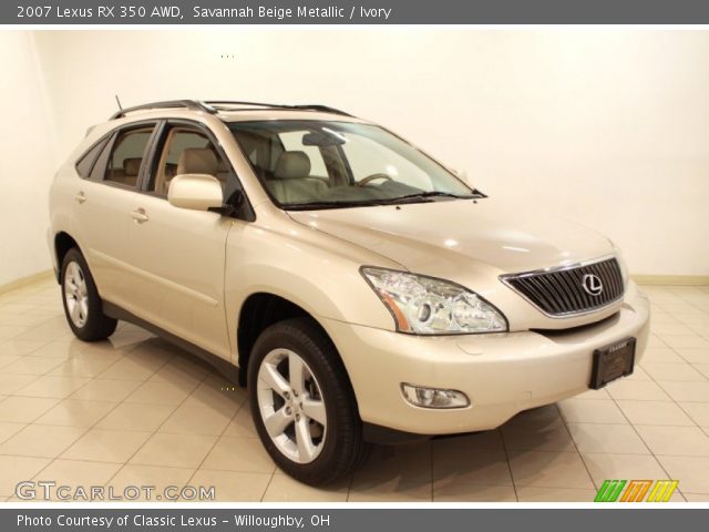 2007 Lexus RX 350 AWD in Savannah Beige Metallic
