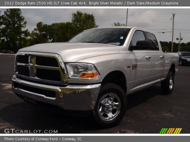 2012 Dodge Ram 2500 HD SLT Crew Cab 4x4 in Bright Silver Metallic