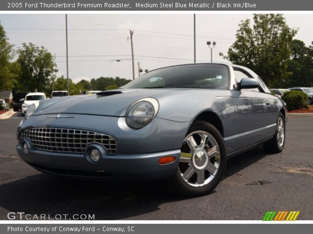 2005 Ford Thunderbird Premium Roadster in Medium Steel Blue Metallic